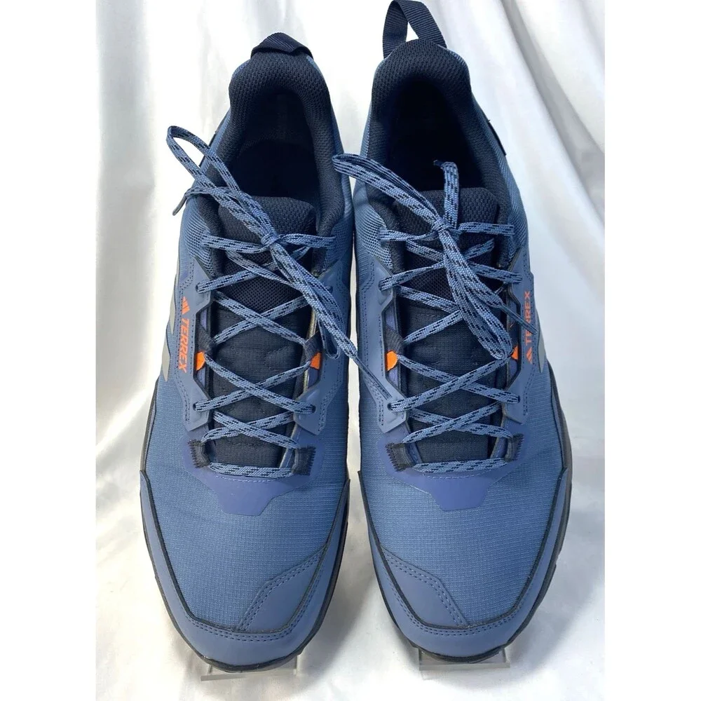 Adidas Terrex Men's Hiking Shoes Blue/Navy Size 11.5 Continental Grip Gortex EUC
